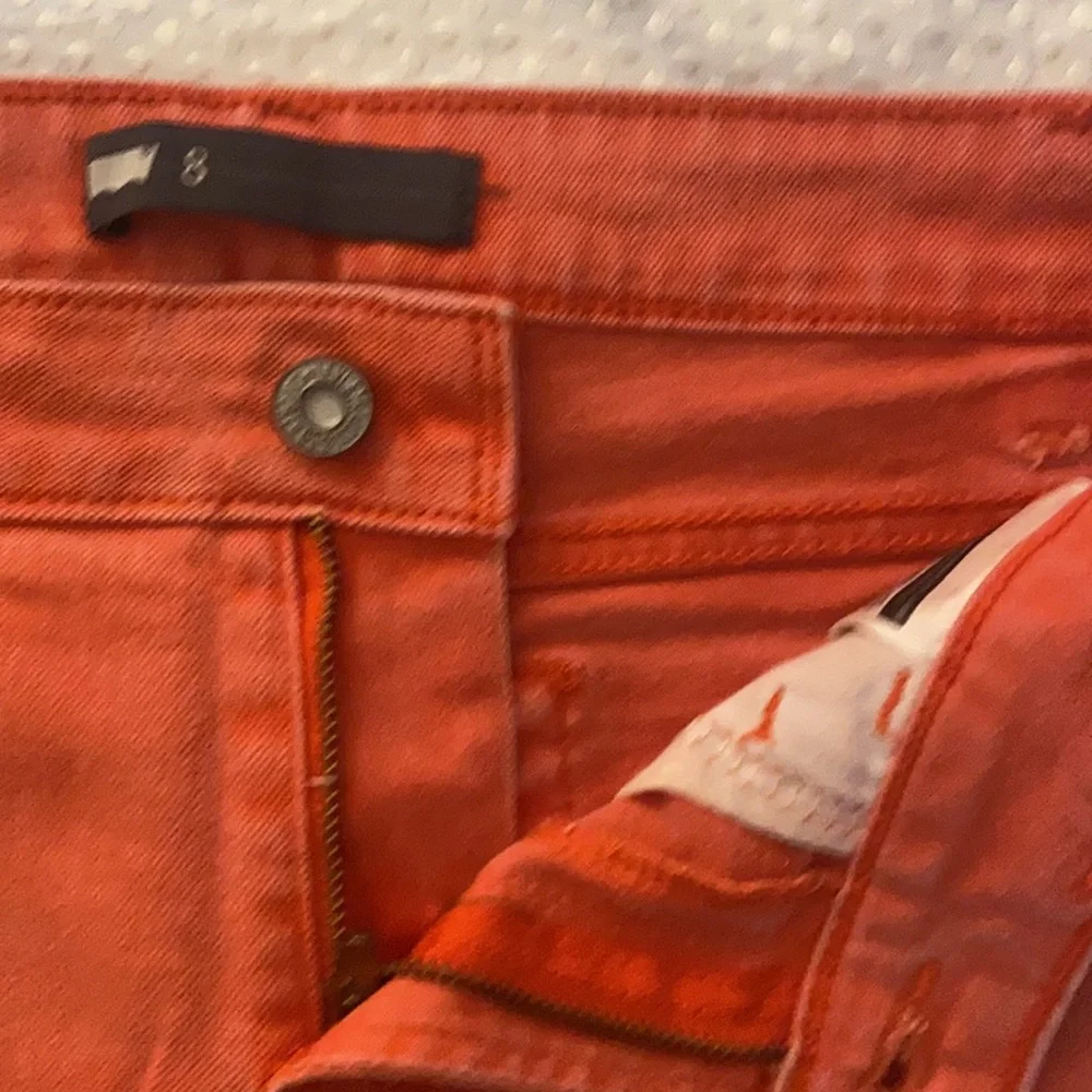Levi's Orange Jean Shorts - Picture 3 of 6